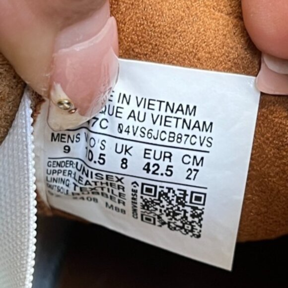 Converse One Star Pro Low Mens Size 9 Brown Casual Leather Shoes Sneakers - Picture 9 of 10